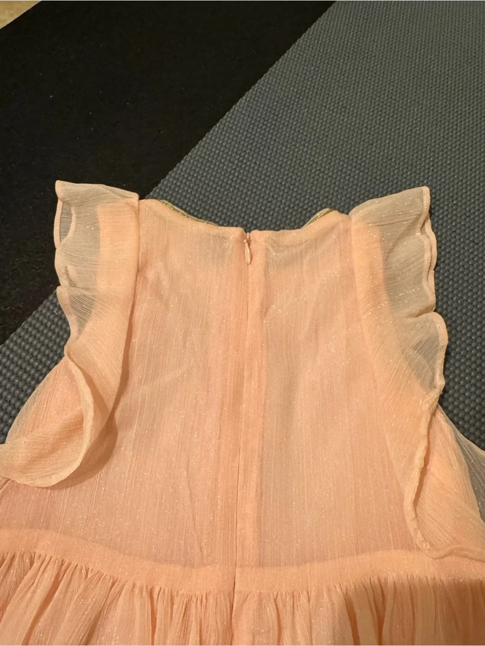 OshKosh B'gosh Peach Ruffle Tulle Party Dress